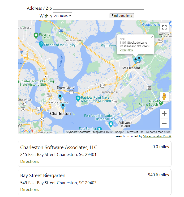 Store Locator Plus 商家多地点标注
