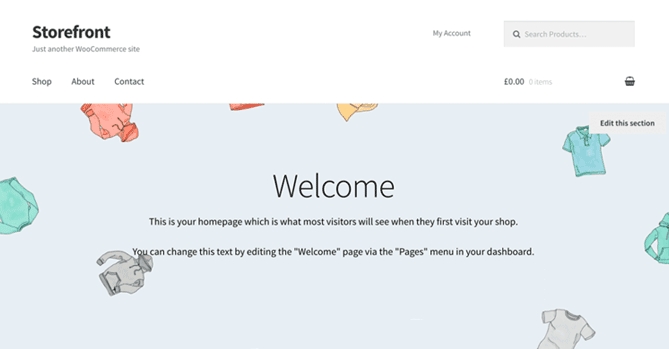 Storefront WordPress WooCommerce