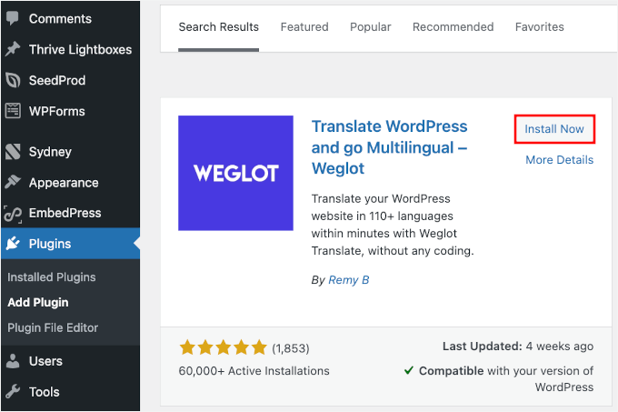 Weglot 插件