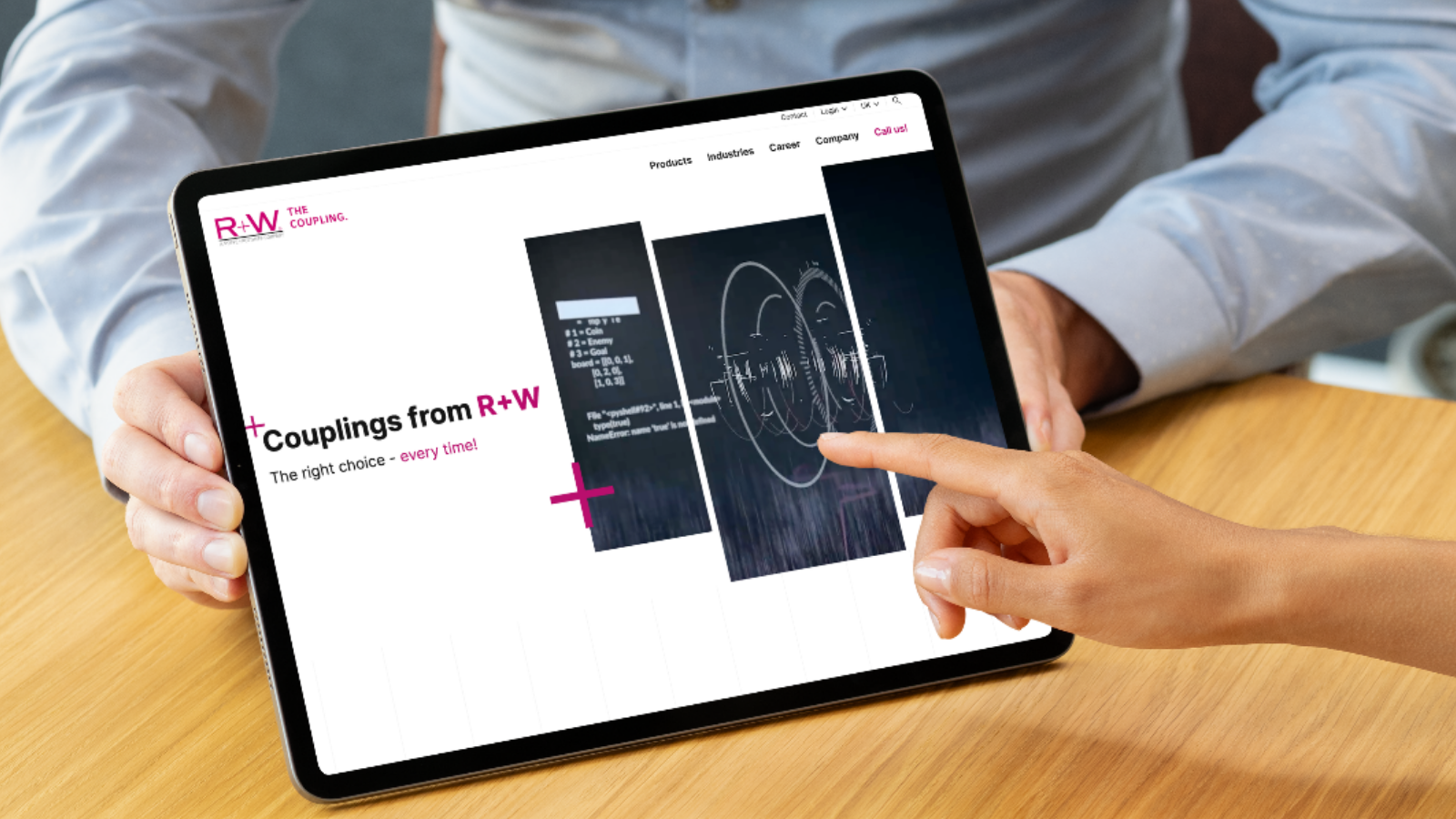 瑞伟机械 R+W 网站效果图 听可科技合作客户