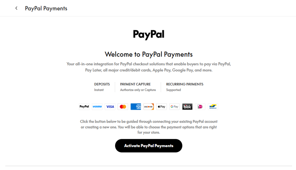 WooCommerce PayPal Payments Setting