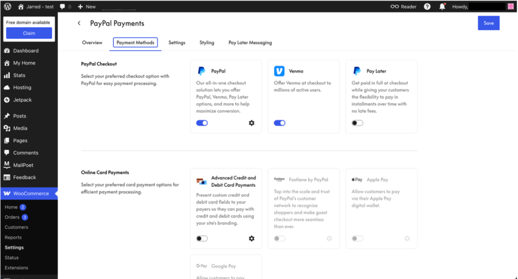 WooCommerce PayPal Payments Step8